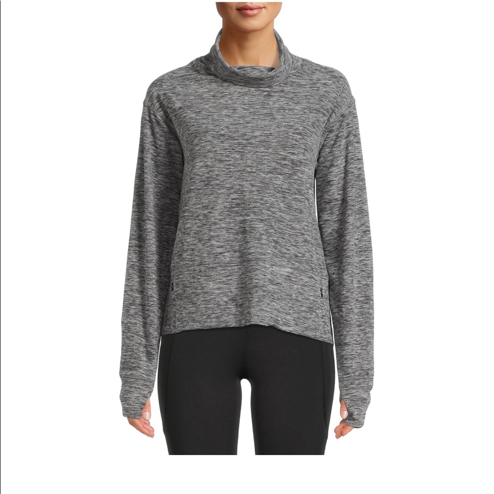 Super soft brushed mock neck sweatshirt